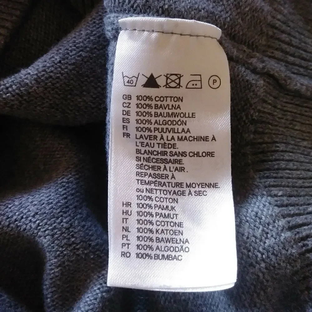 H&M Grey Vneck Sweater